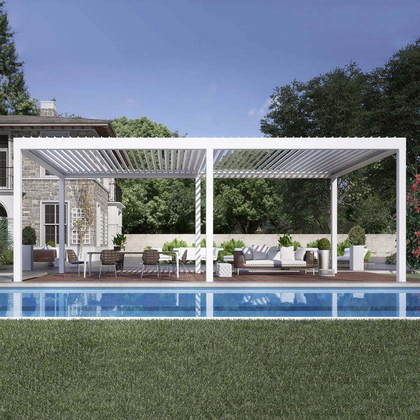 Outdoor Lighting For Gazebo - Anodized Swimming Pool Aluminum Alloy Pavilion