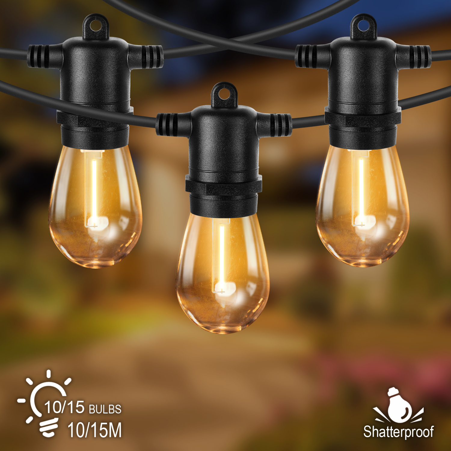 Outdoor Lighting Socket - S14 LED Outdoor String Lights 220V