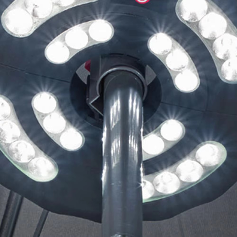 Outdoor Lighting Pole - 3 Adjustable Modes Rechargeable Lamp Lights