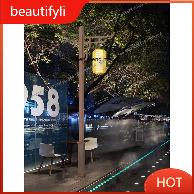 Outdoor Lighting Pole - L6080 Solar pole light outdoor Chinese