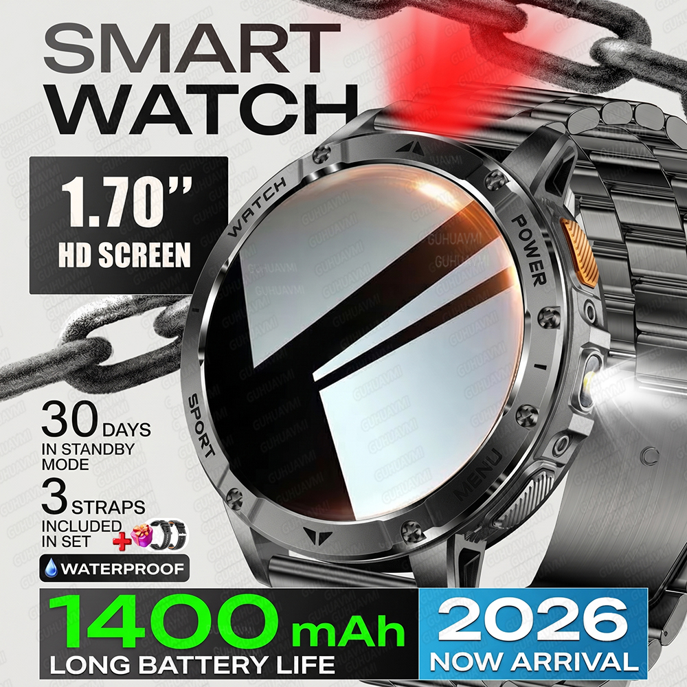 Outdoor Lighting Perspectives - 2026 Military Smart Watch Men 1.70
