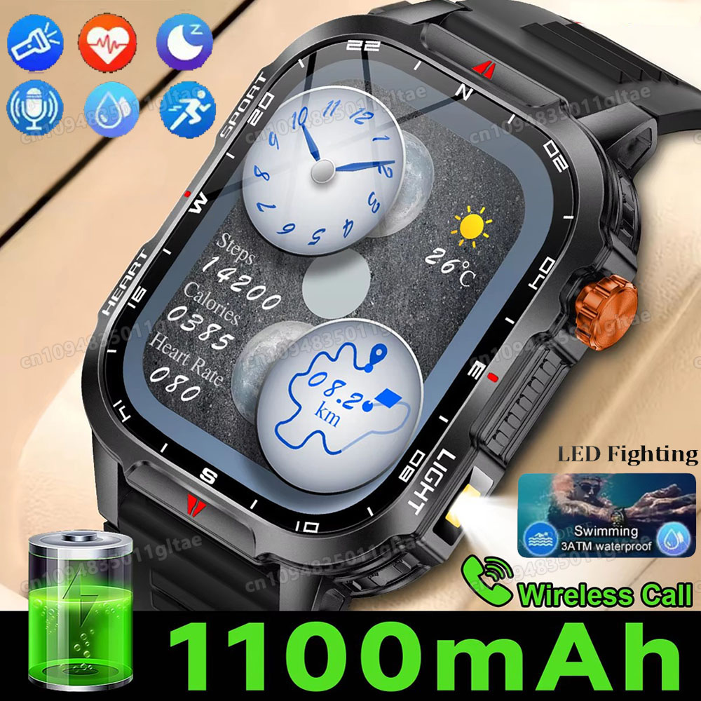 Outdoor Lighting Perspectives - Military Outdoor Smart Watch Men’s GPS