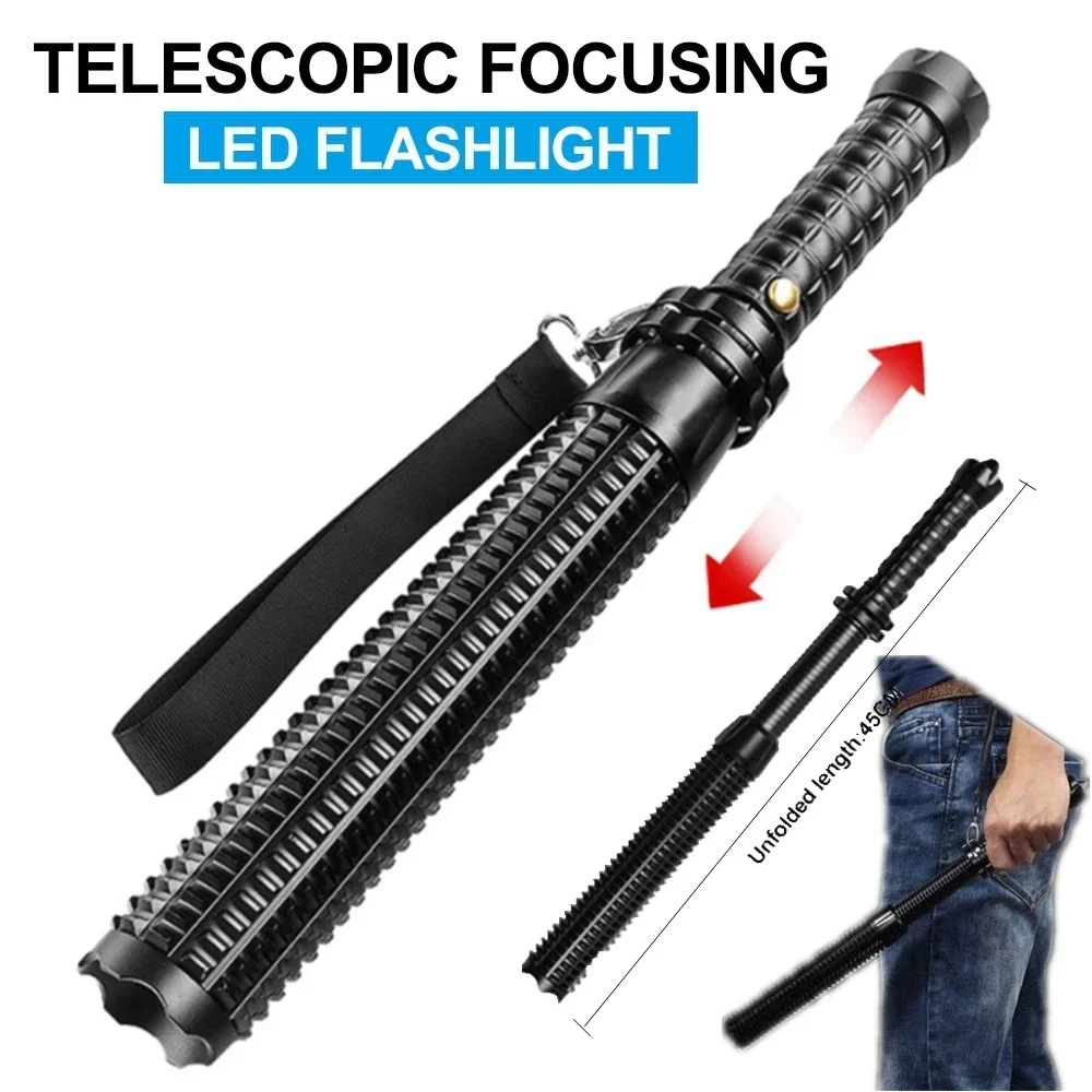 Outdoor Lighting Pole - KDULIT Wolf Tooth Stick Flashlight Strong
