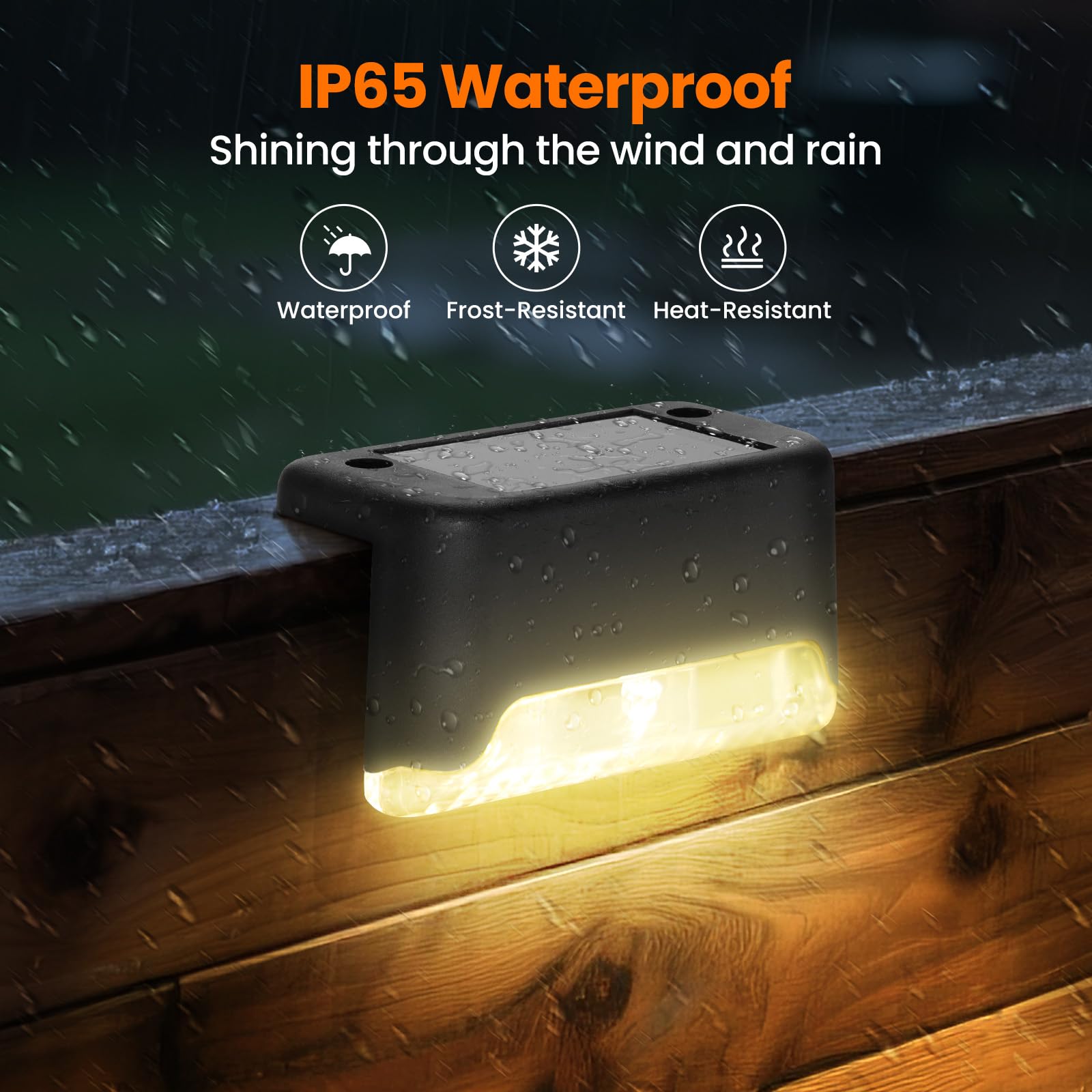 Solar Deck Lights, 8 Pack LED  - Deck Step Light review and price
