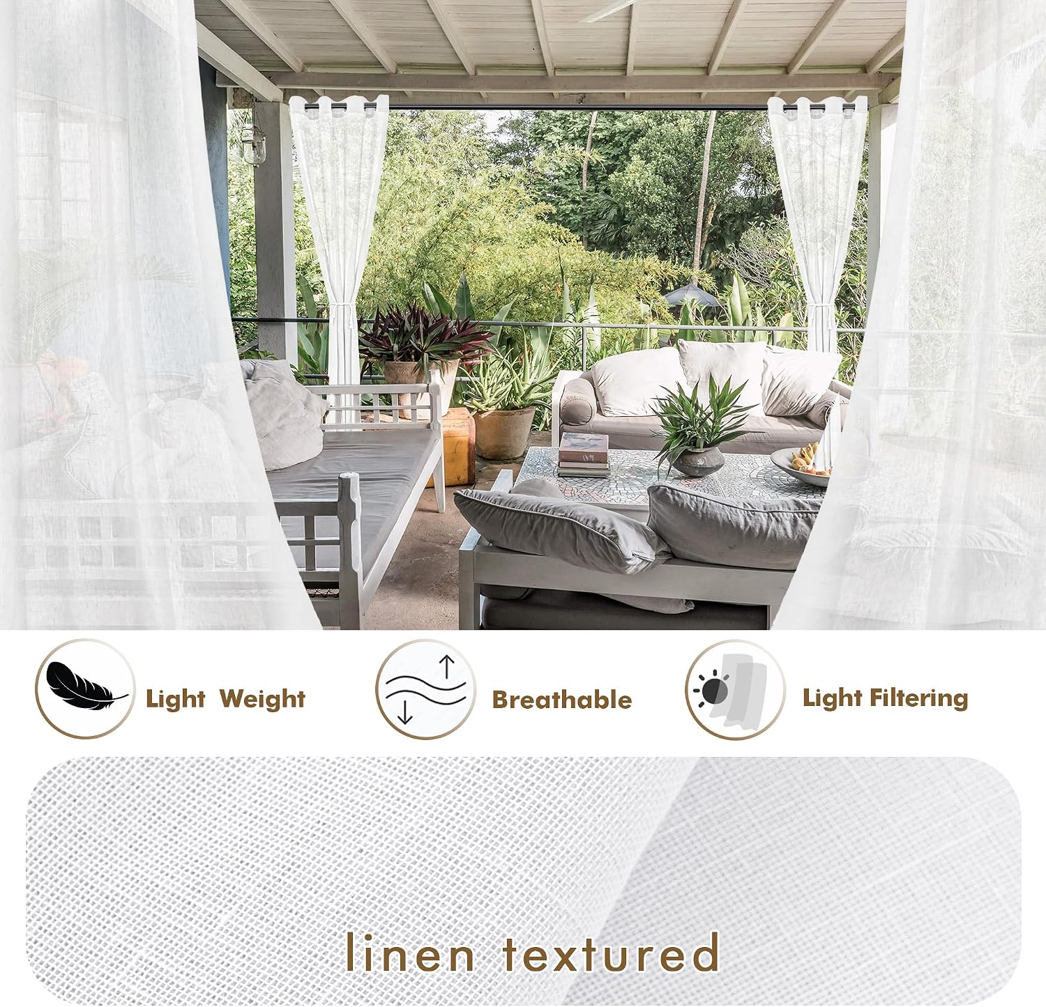 Sheer Outdoor Curtains 4 Panel - Outdoor Lighting For Gazebo review and price