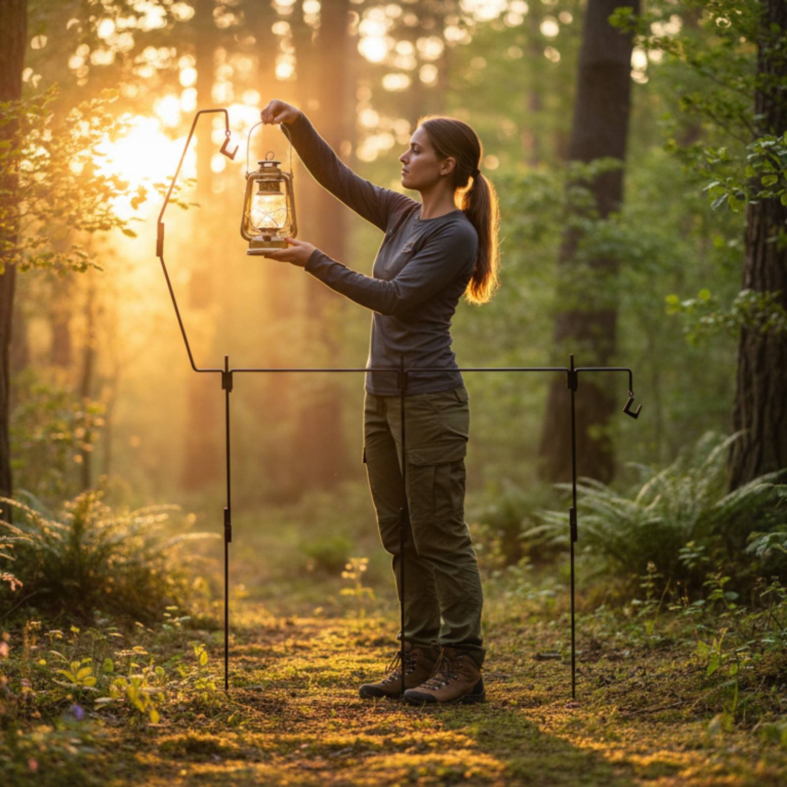 Camping Lantern Stand Detachab - Outdoor Lighting Pole review and price