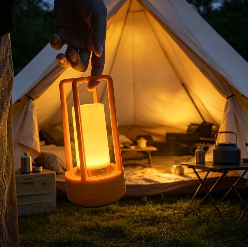 Modern Orange Cage Table Lamp  - Outdoor Lighting Lamp review and price