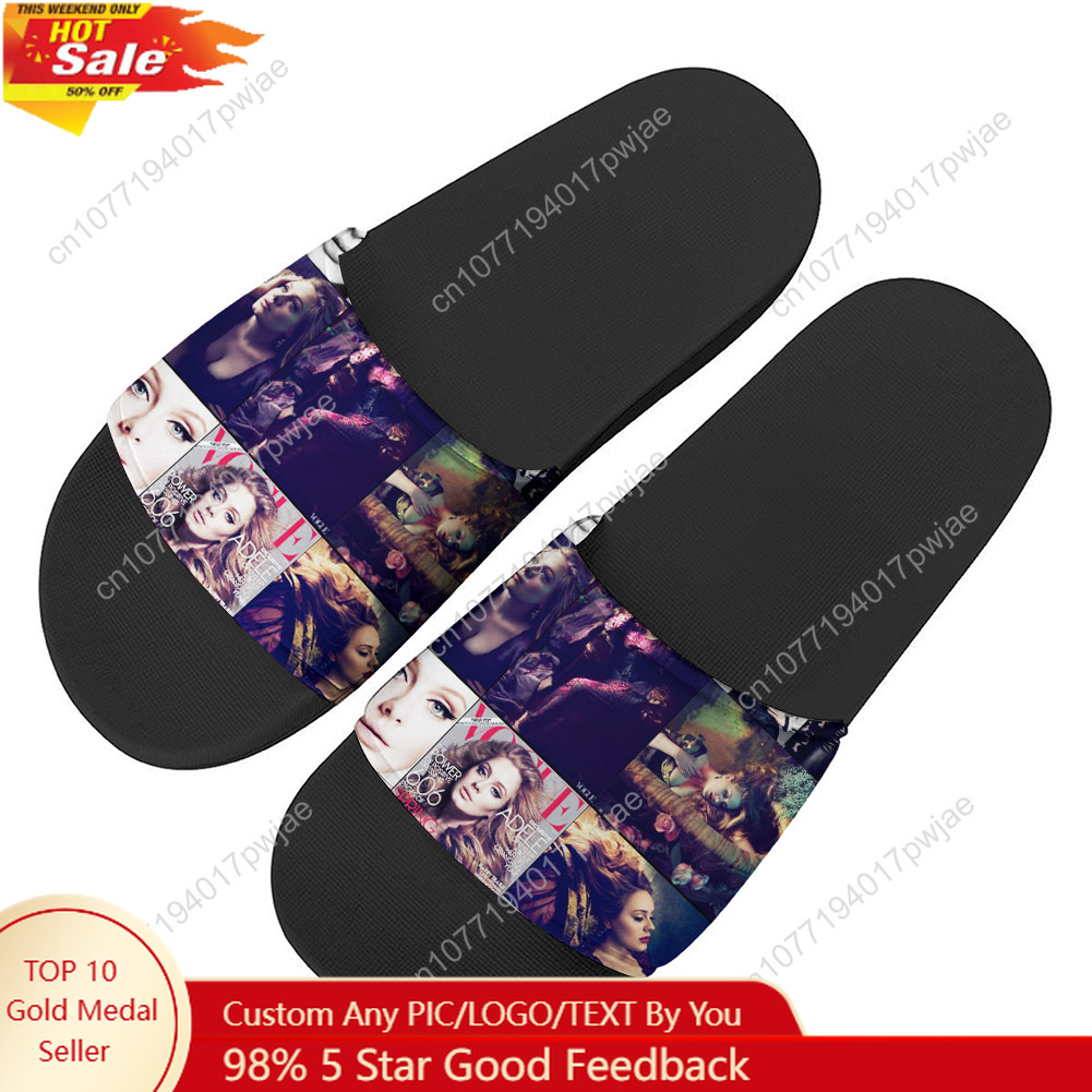 Adele Singer Poster Slippers H - Outdoor Lighting For Home review and price