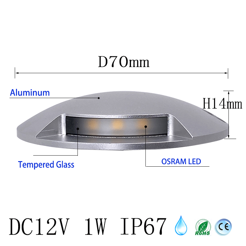 DC12V 1W  Ultra-Thin Led  Outd - Deck Step Light review and price