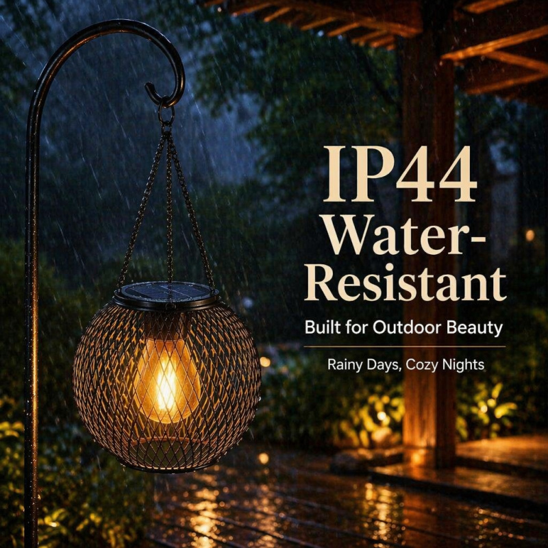 Solar Powered LED Hanging Floo - Outdoor Lighting For Gazebo review and price
