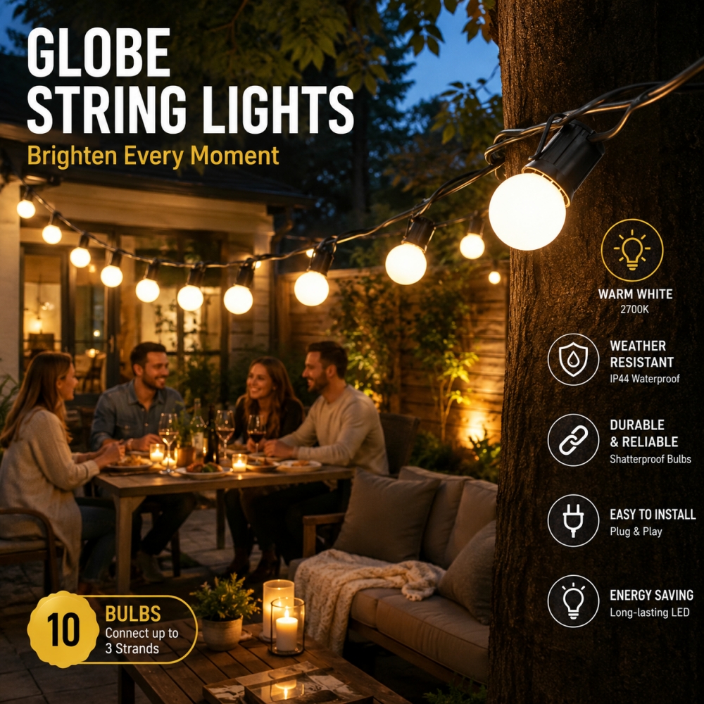 G40 Outdoor String Lights Wate - Outdoor Lighting Socket review and price