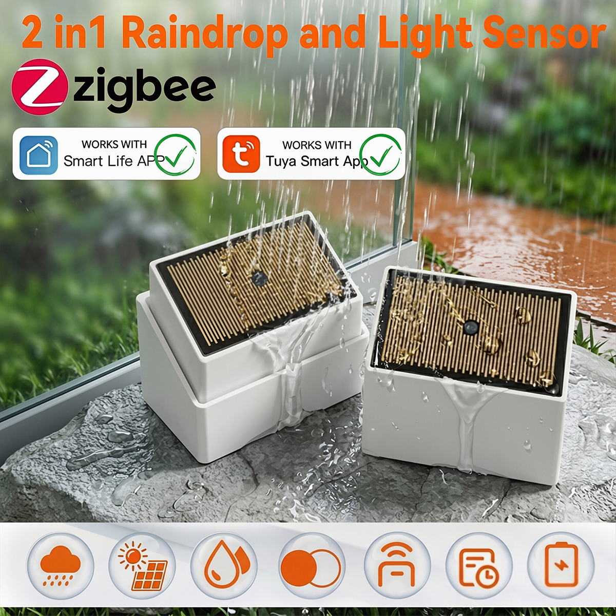 Tuya Zigbee Rain Sensor with L - Outdoor Lighting Zigbee review and price