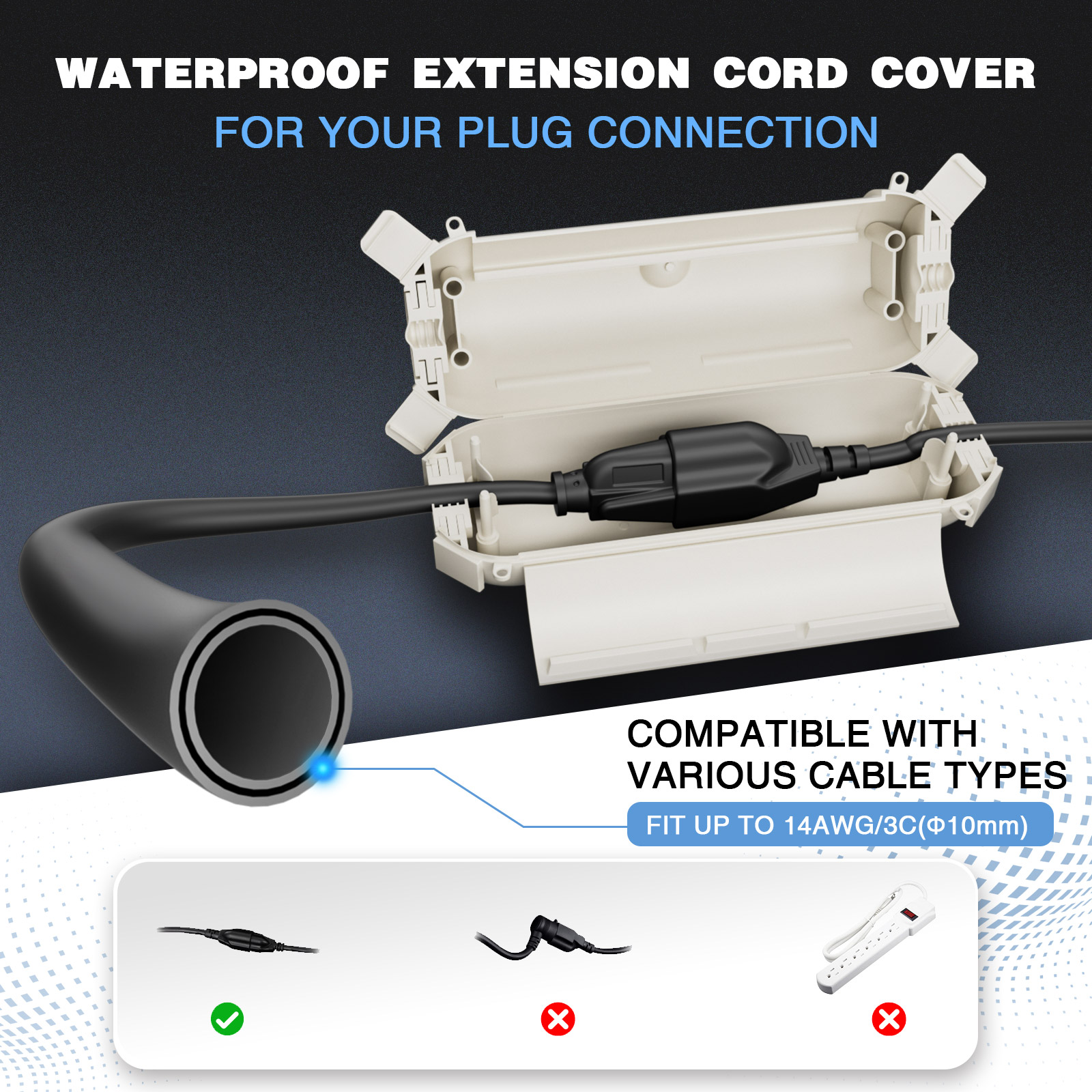 2 Pack Waterproof Outdoor Conn - Outdoor Lighting Socket review and price