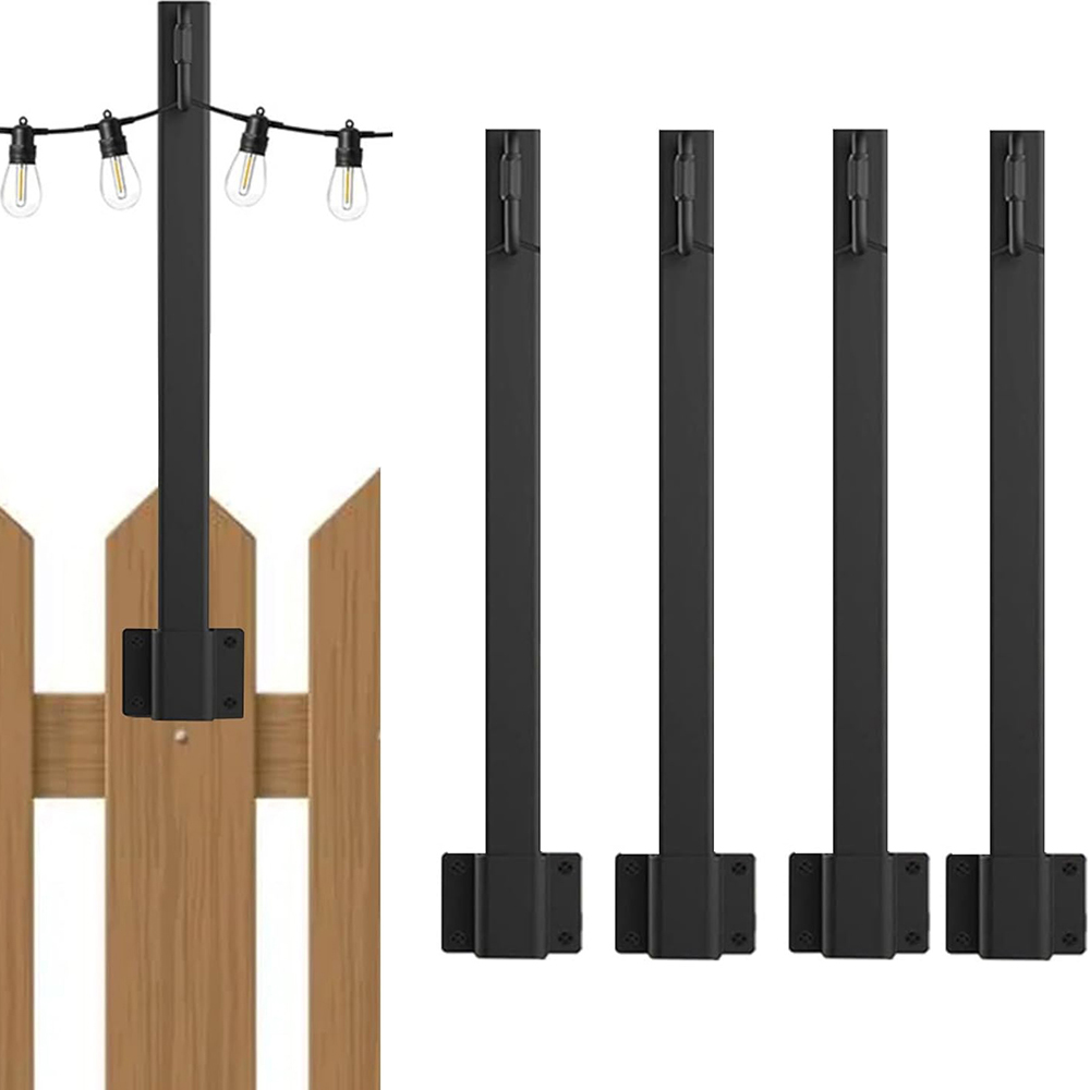 4 Pcs Metal String Light Poles - Outdoor Lighting Pole review and price