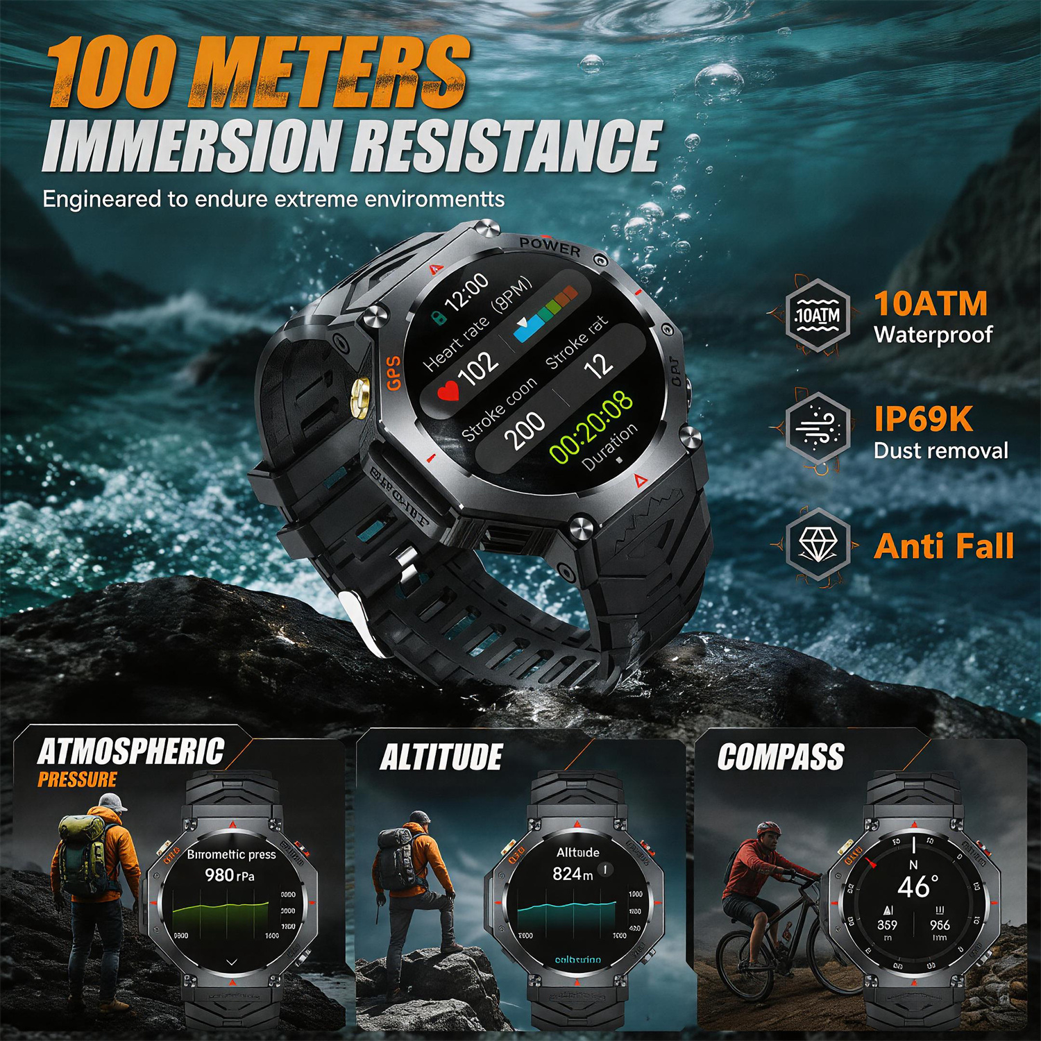 Military Smart Watch T-Rex 3 B - Outdoor Lighting Perspectives review and price