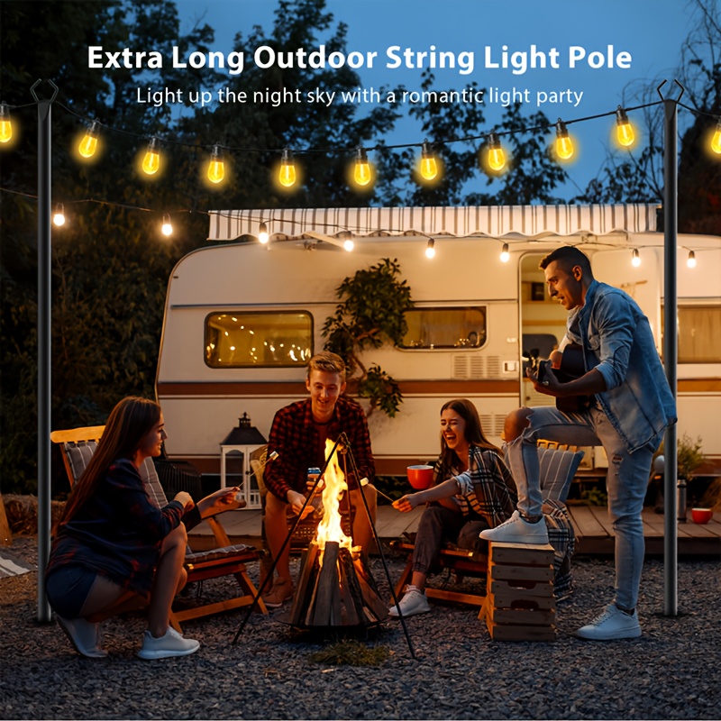6pcs Metal Light Poles, 8.9ft  - Outdoor Lighting Pole review and price