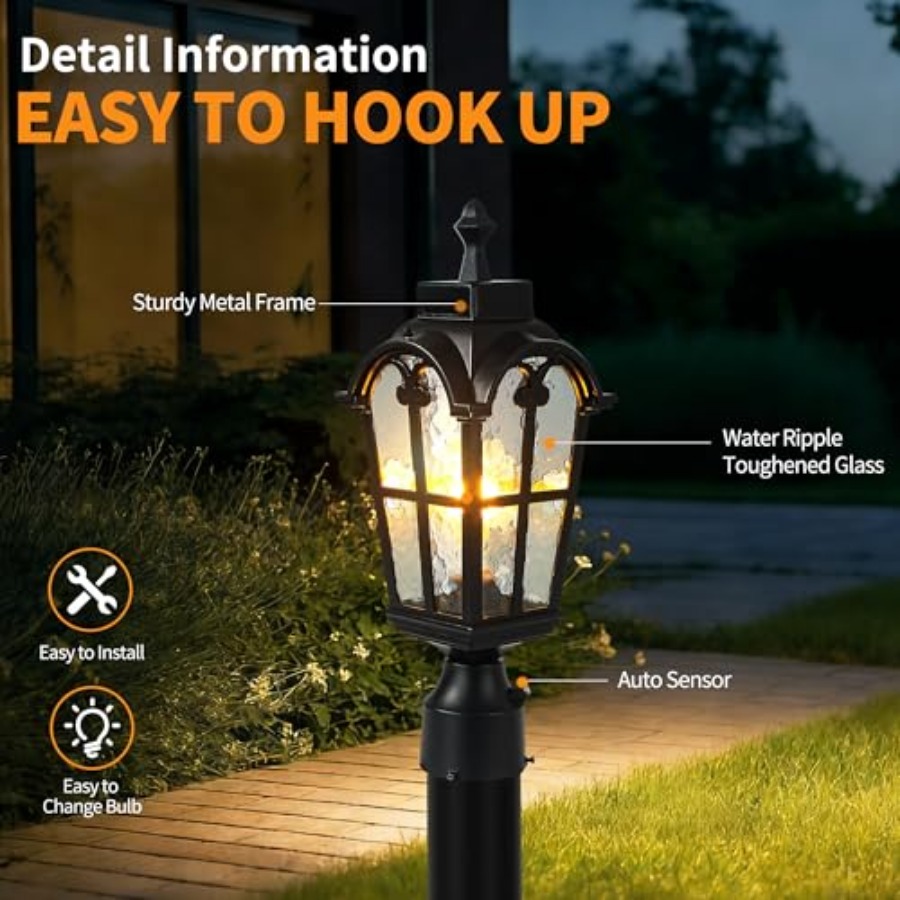 Sensor Outdoor Post Lights Wat - Outdoor Lighting Lamp review and price