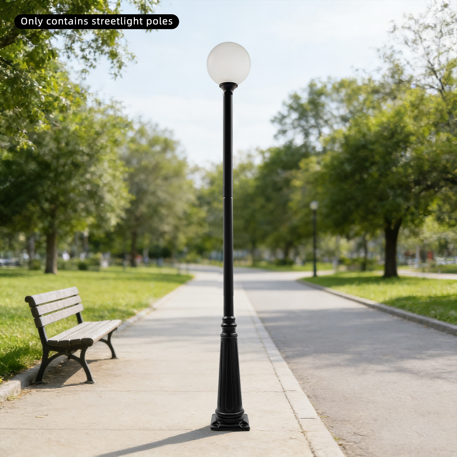 12.5FT Outdoor Lamp Post, Spli - Outdoor Lighting Ground Fixtures review and price