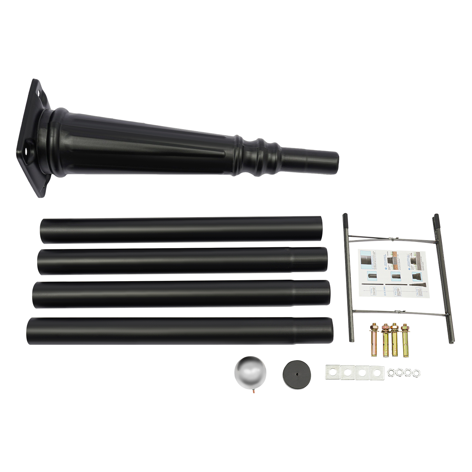 12.5FT Outdoor Lamp Post, Spli - Outdoor Lighting Ground Fixtures review and price