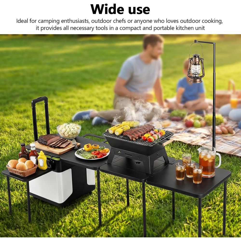 Portable Camping Kitchen Stati - Outdoor Lighting Pole review and price