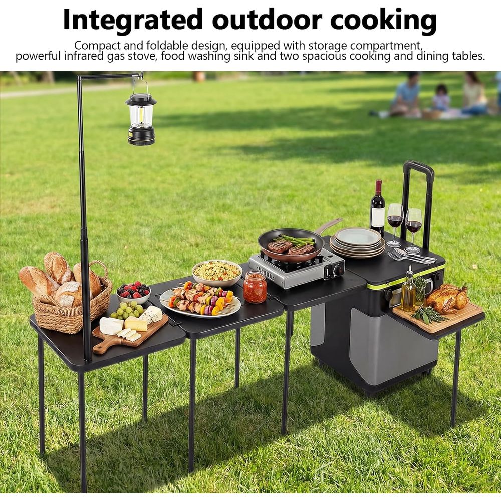 Portable Camping Kitchen Stati - Outdoor Lighting Pole review and price