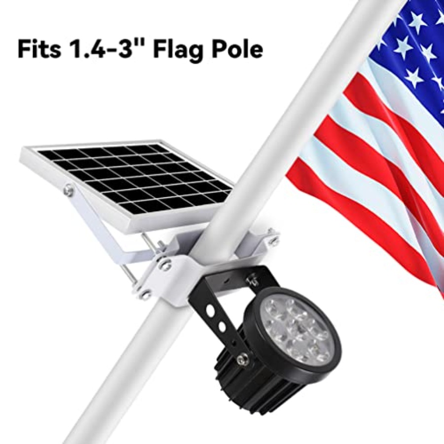 Flag Pole Light Solar Powered, - Outdoor Lighting Pole review and price