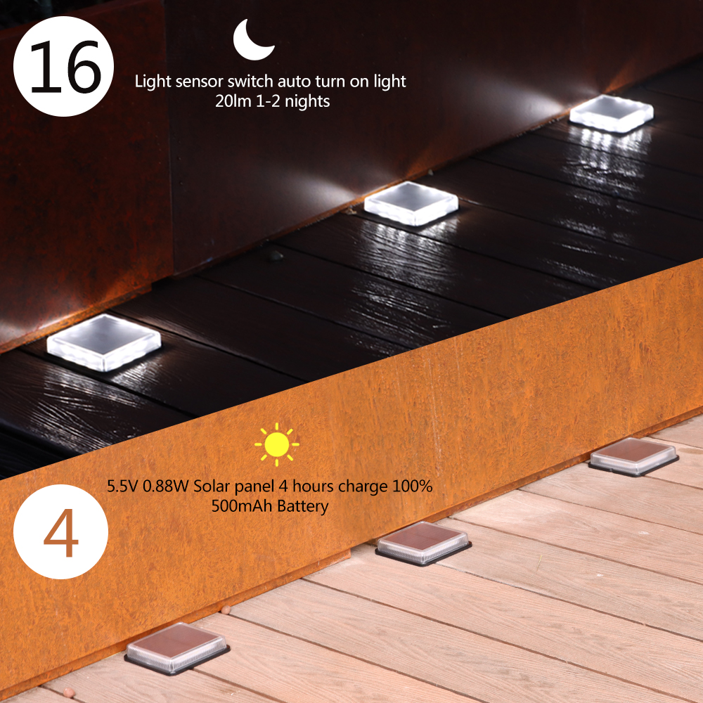 Solar Deck Light Outdoor Water - Outdoor Lighting Ground Fixtures review and price