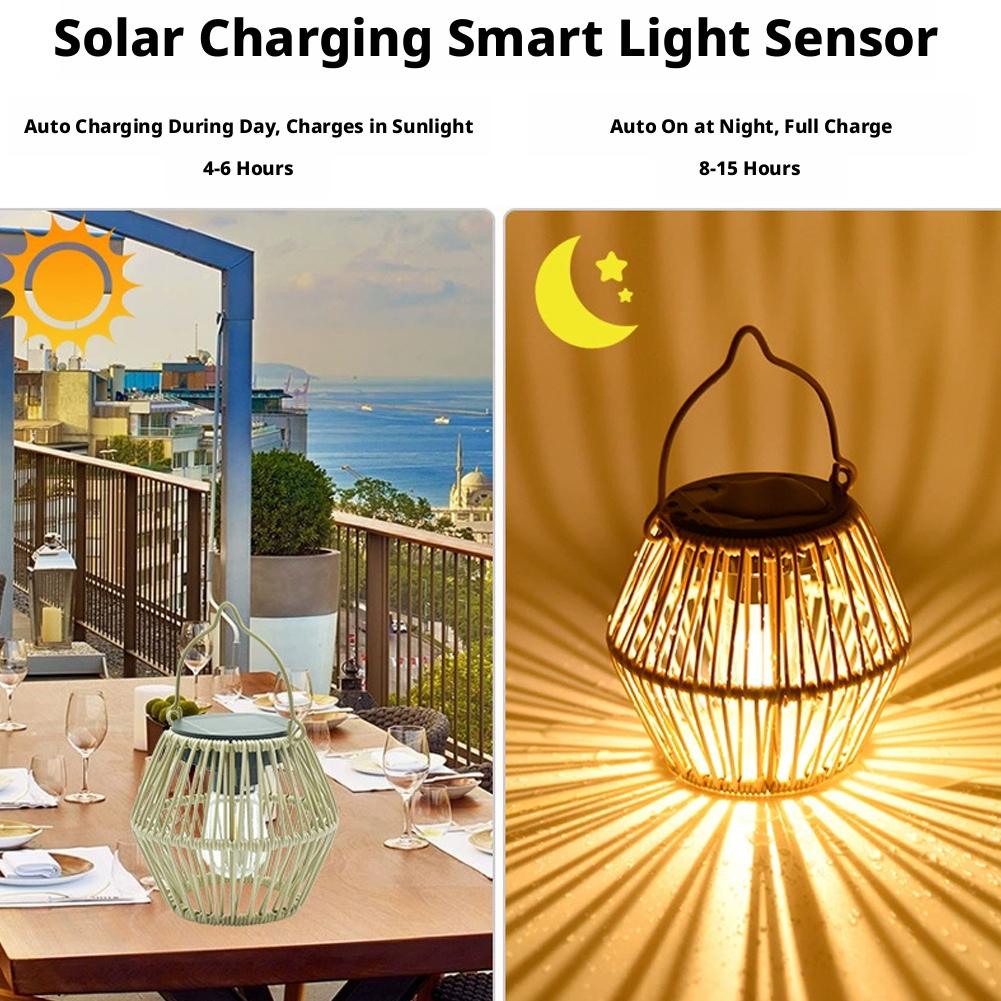 IP65 Waterproof Solar Rattan L - Outdoor Lighting Lamp review and price