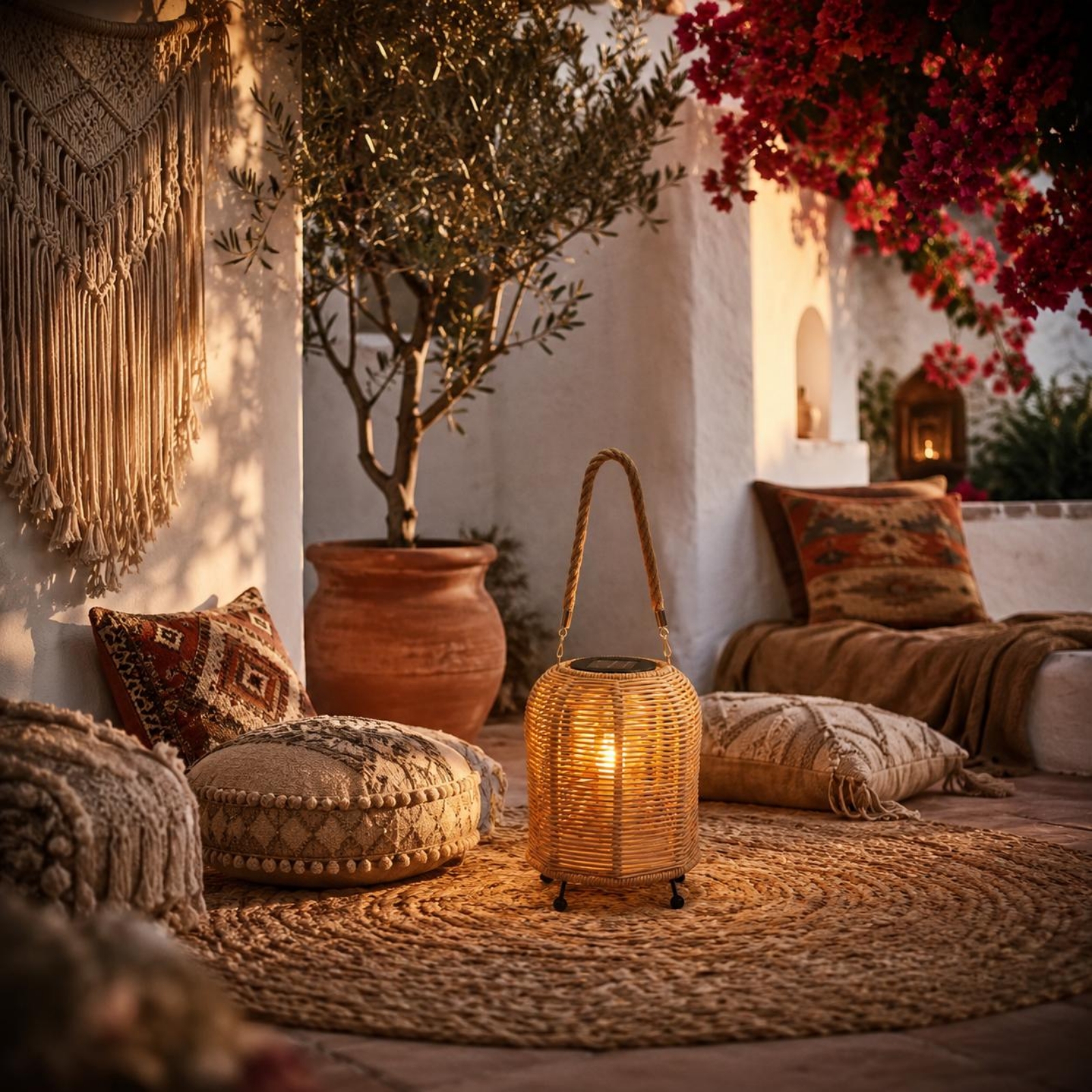 Handwoven Solar Lantern Warm L - Outdoor Lighting For Home review and price