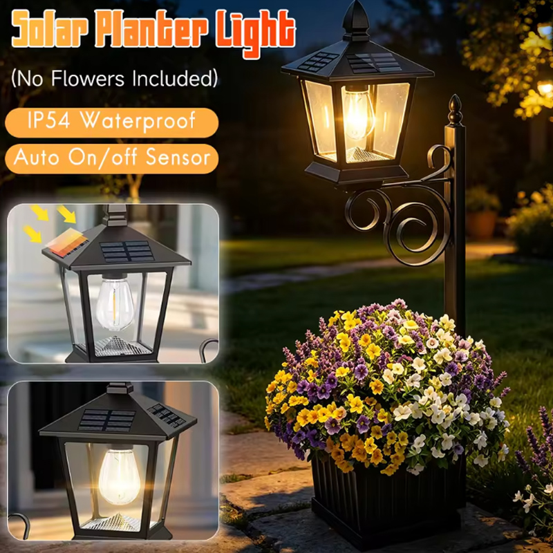 2-in-1 Solar Garden Planter La - Outdoor Lighting Lamp review and price
