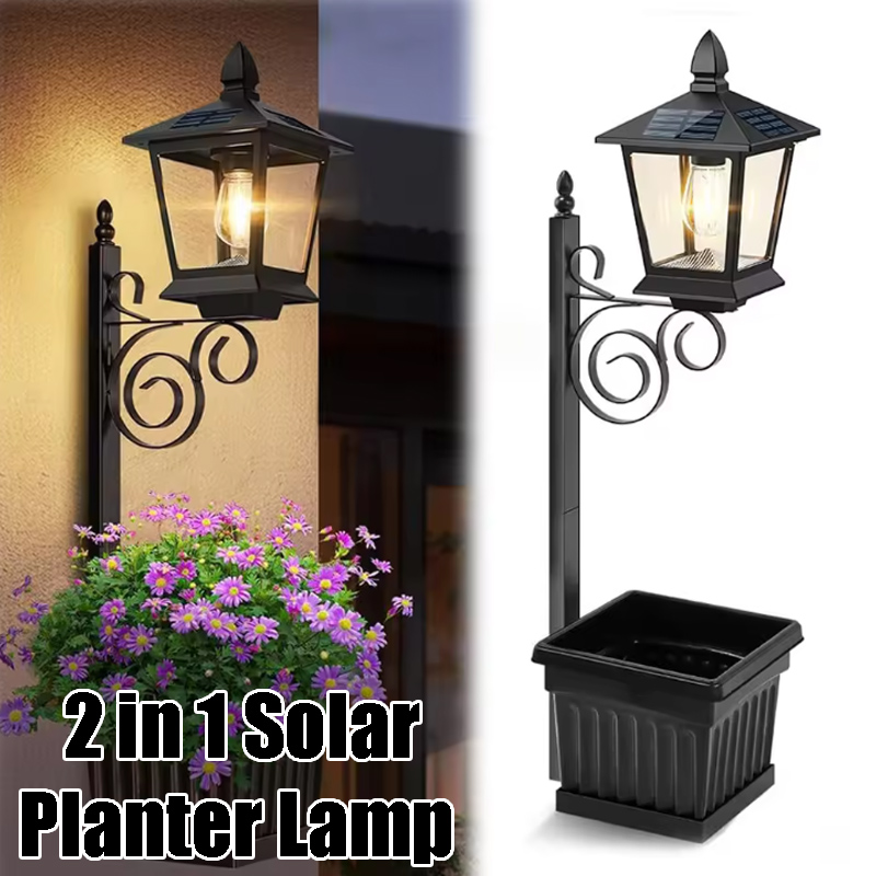 Solar Powered 2-in-1 Flower Po - Outdoor Lighting Lamp review and price