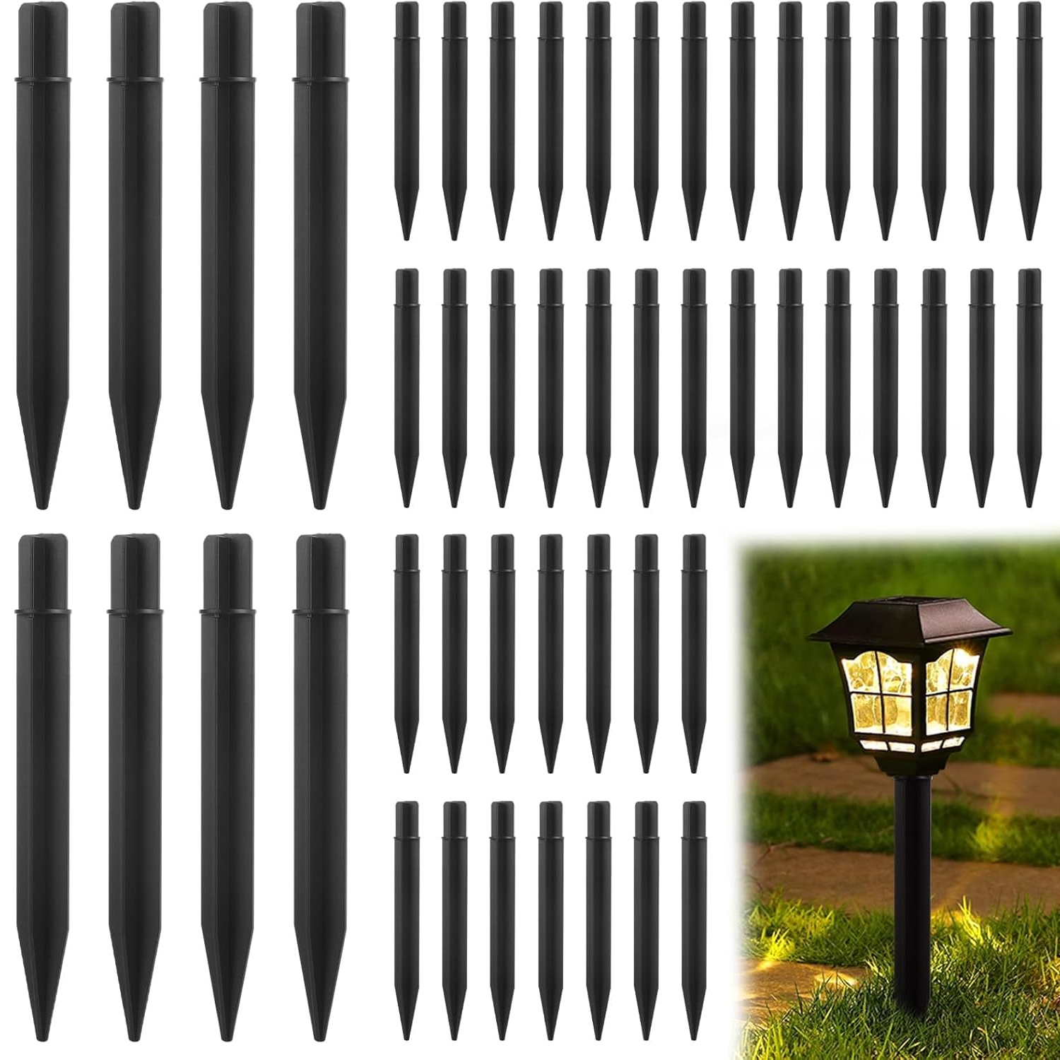 Solar Lawn Light Stakes Outdoo - Outdoor Lighting Ground Fixtures review and price