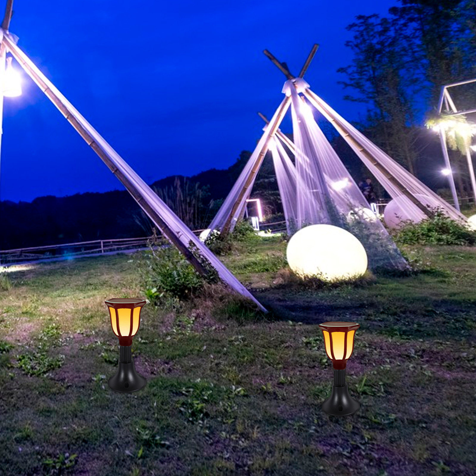10Pcs Solar Lawn Light Base Re - Outdoor Lighting Ground Fixtures review and price