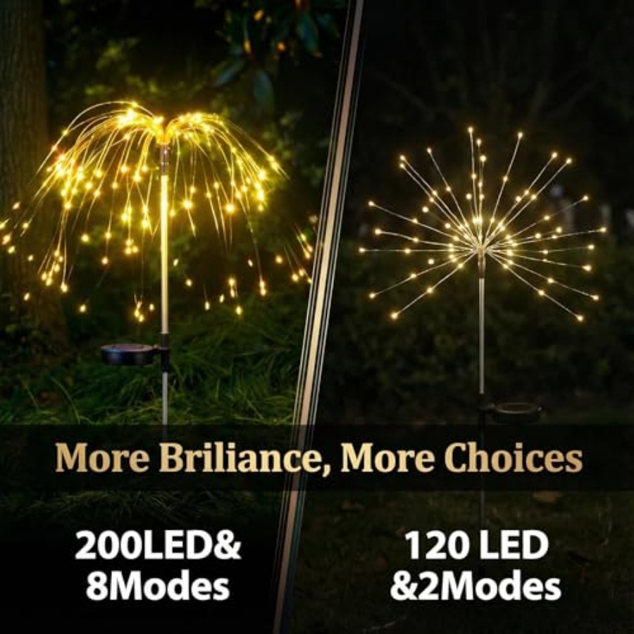Solar Firework Lights Outdoor, - Outdoor Lighting Pole review and price