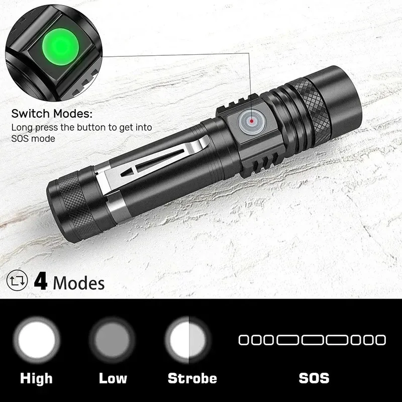 T6 LED Rechargeable Flashlight - Outdoor Lighting For Home review and price