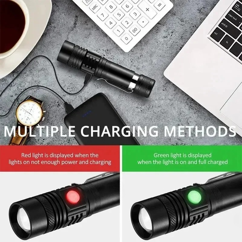 T6 LED Rechargeable Flashlight - Outdoor Lighting For Home review and price
