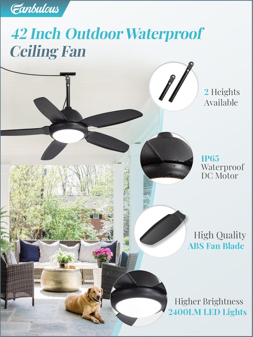 42 inch Waterproof Outdoor Cei - Outdoor Lighting For Gazebo review and price