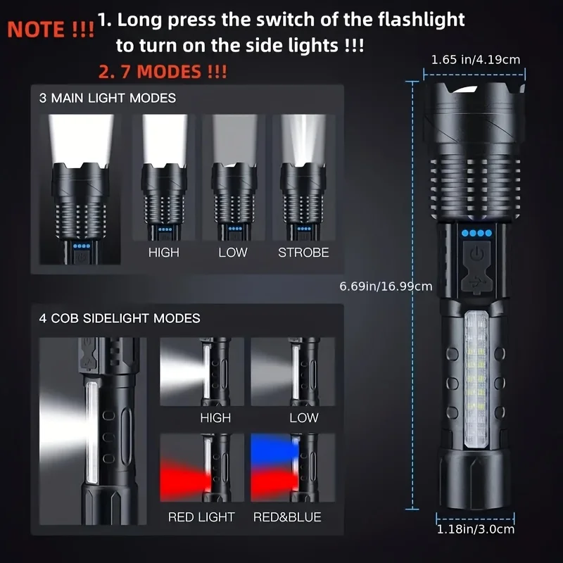 Powerful LED Flashlight Batter - Outdoor Lighting Pole review and price