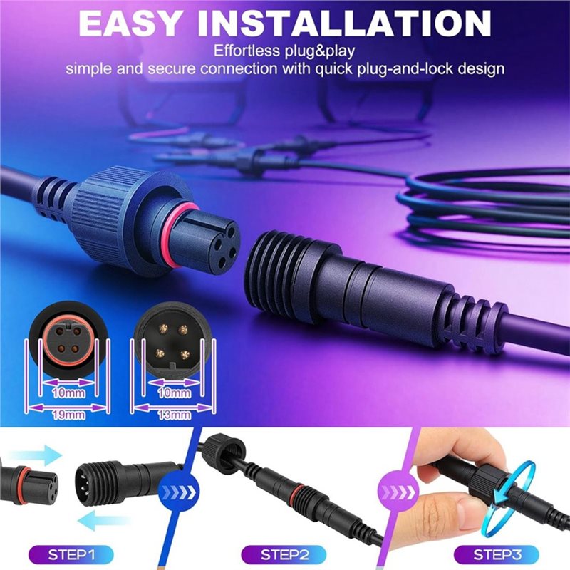 A20F-Waterproof 4Pin Extension - Outdoor Lighting Govee review and price