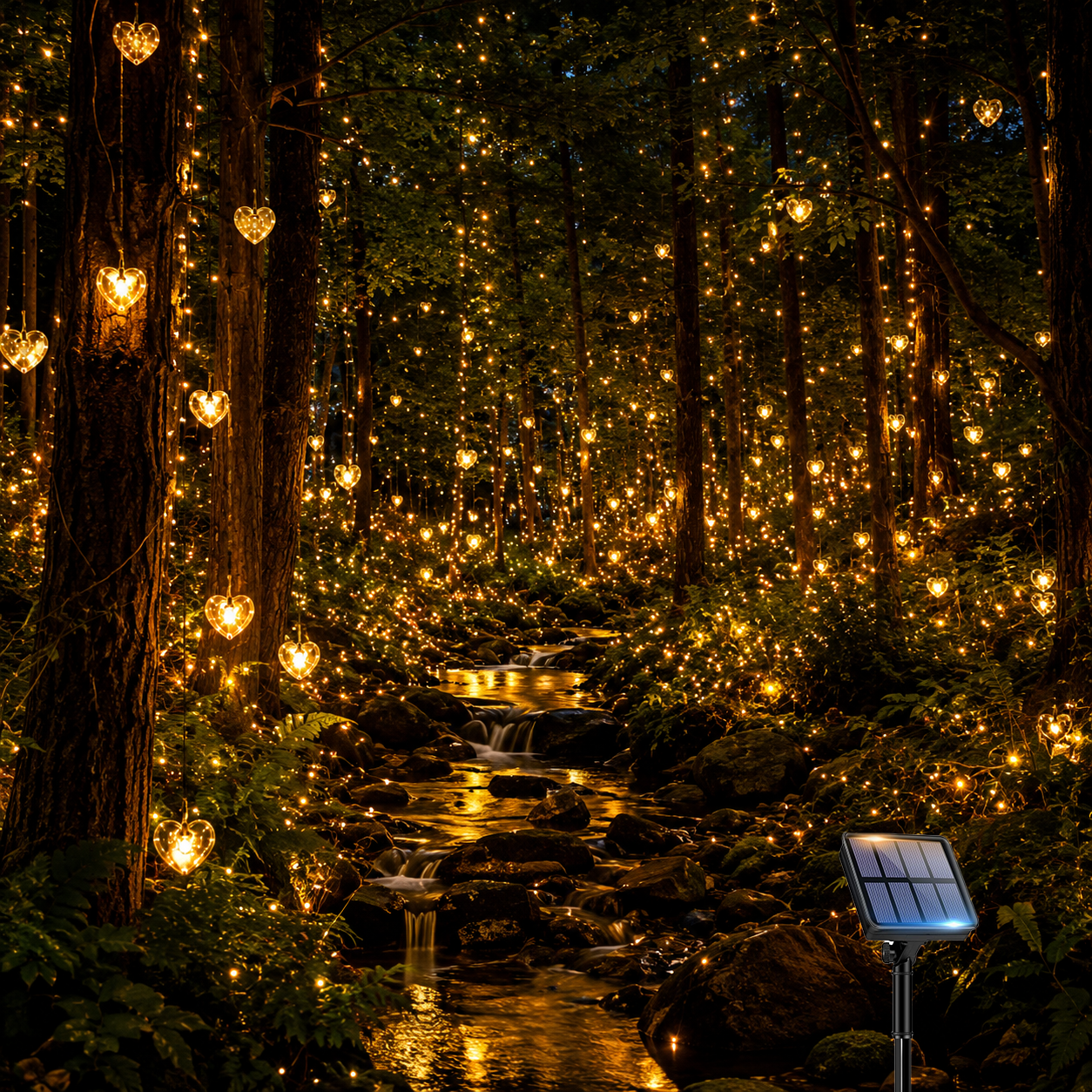 Solar Heart String Lights Outd - Outdoor Lighting Ikea review and price